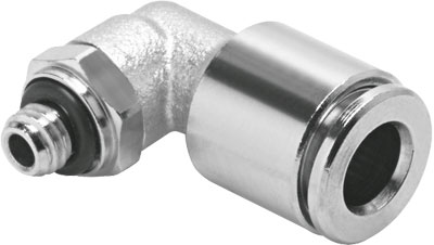 [558705] RACOR RAPIDO NPQM-L-M5-Q6-P10 / FORMA L / CONEX NEU M5 - RACOR 6MM / LATON NIQUELADO