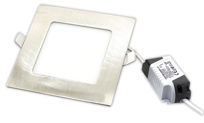 [183111] LUMINARIA CUADRADA A LED DE EMBUTIR 8W LUZ DIA FRIA PLATIL