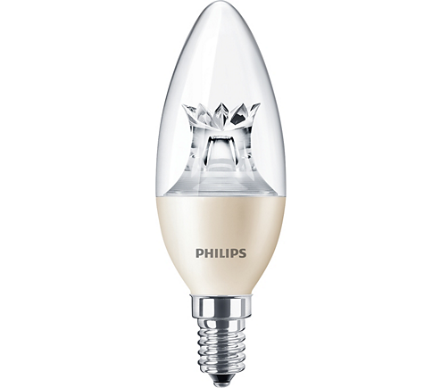 [90498] (CONSULTAR) LAMP MAS LEDCANDLE DT 6W (40W) E14 LUZ CALIDA 2700K B38 CL_AP TIPO VELITA 20000HS