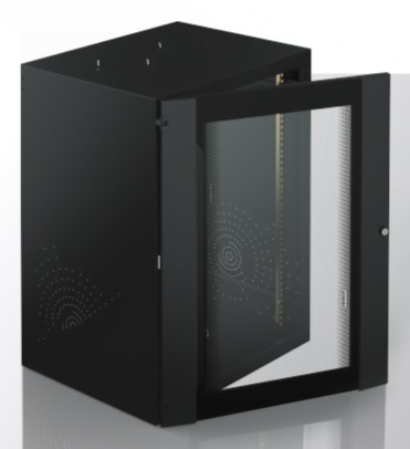 [184034] GABINETE RACK MURAL 19PX6UX460MM S/FONDO NEGRO