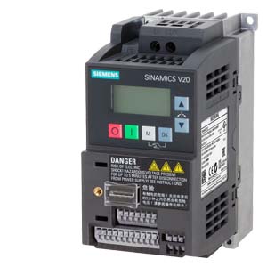 [100371062] VARIADOR V20 MONOF 1HP 0.75KW 4.2A SIN FILTRO 1AC 230V   CONTROL ESCALAR TAMAÑO FSAB