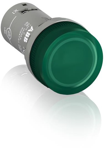 [CL2-502G] OJO DE BUEY PILOTO C/LED VERDE 24VCA 24VCC 50000HS LINEA COMPACTA   CL2-502G