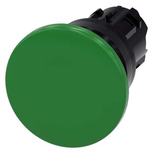 [100353735] PULSADOR HONGO ACT Ø40MM PLAST SIN CONTACTOS IP69K VERDE SIN RETENCION (*EP)