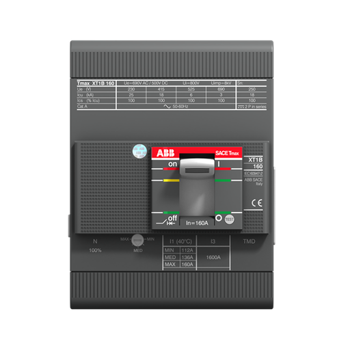 [XT1B 160 TMD 50-500 4p F F] INT AUT TMAX REG 4X 35 - 50A ICU=18KA ICS 100% ICU= @ 380VCA   XT1B 160 TMD 50-500 4p F F