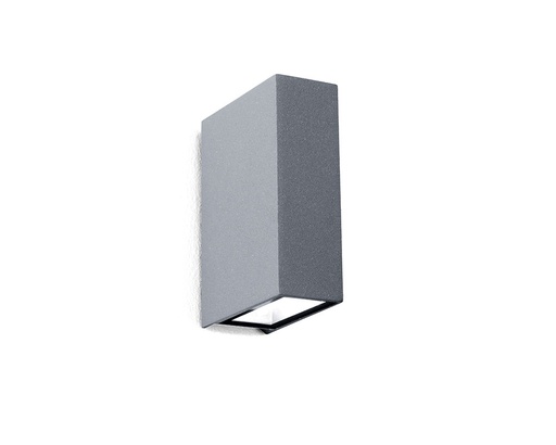 [104757] APLIQUE PARED EXTERIOR 2X 3W 3000K 122lm GRIS   ENYA