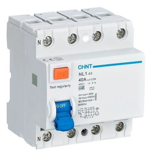 [104843] INT DIFERENCIAL 4X 40A 30mA CLASE AC 6KA   (EX NL1-63 4P 40A 30mA AC 6kA DB)