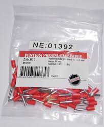 [ZE-1-10] PUNTERA HUECA PREAIS SIMPLE 1X 1MM  ROJO LARGO 10MM   257.011 (CAJA CERRADA 100U) (EX ZE1010 - 256.011)