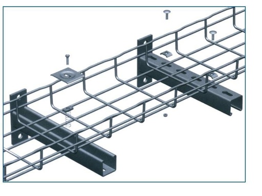 [105193] BANDEJA ALAMBRE CINCADO 300mm ALA 75 4mm  X 3 MTS