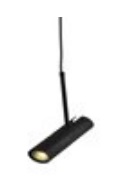 [107872] COLGANTE 1 LUZ GU10 NEGRO   THE SPOT VERSATIL