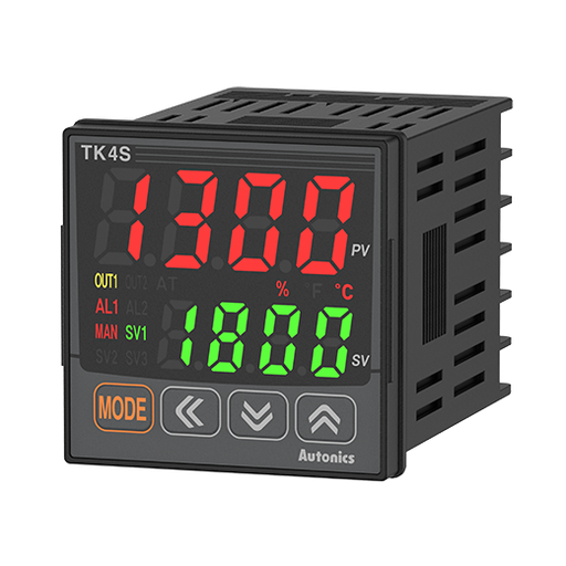 [110659] CONTROL DE TEMP.  48x48mm, alimentación 100...240 VCA., entrada configurable para Termocuplas (13 tipos), Termorresistencia, tensión ó corriente., salida de control a relé, una salida de alarma a relé