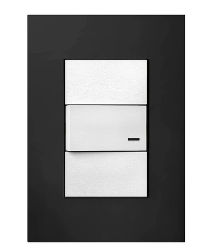 [110849] TAPA PLATINUM 10X5   3 MODULOS NEGRO